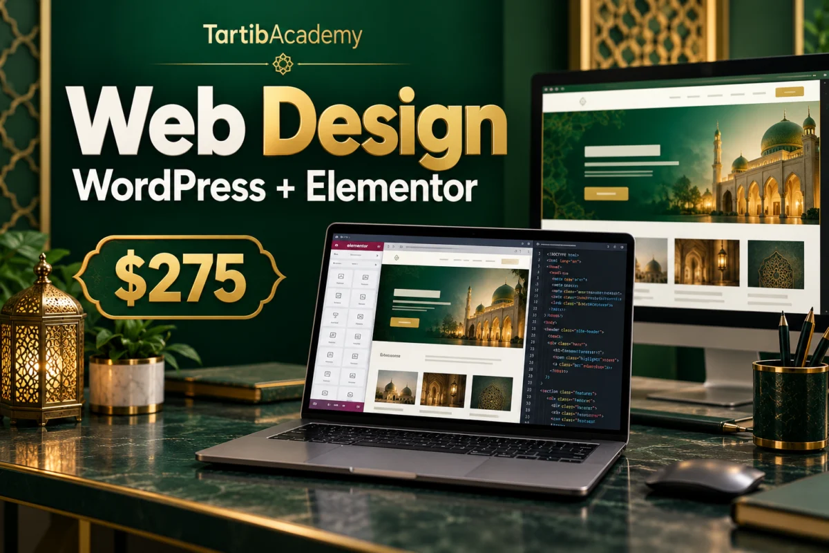 Koorsada Web Design: WordPress iyo Elementor — $275